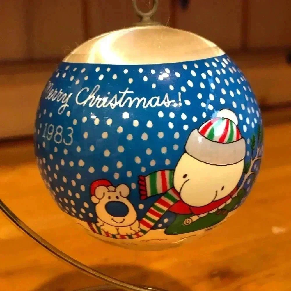 Ziggy 1983 Satin Ball Christmas Ornament